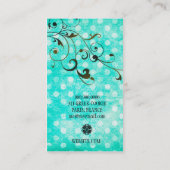 GC Turquoise Stippen Spray Tan Visitekaartje (Achterkant)