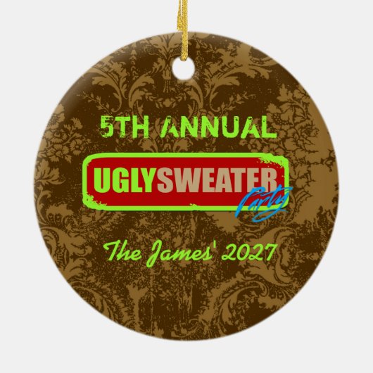 GC Ugly Sweater Ornament Reindeer (Achterkant)