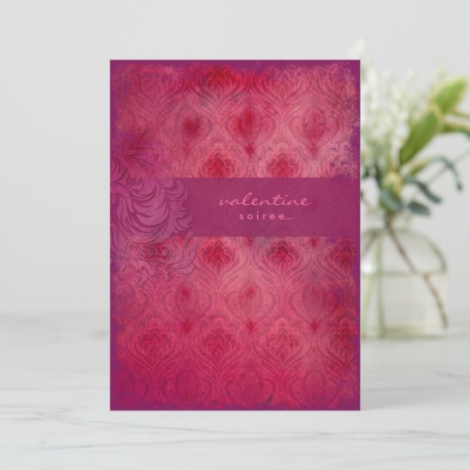 GC |  uitnodiging van de Valentijn Rouge Divine (Staand voorkant)