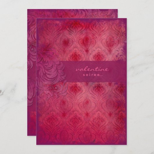 GC |  uitnodiging van de Valentijn Rouge Divine (Voorkant / Achterkant)