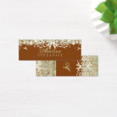 GC |  verbrand Sinaasappel Hang Label Mini Visitekaartjes (Bureau)