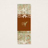 GC |  verbrand Sinaasappel Hang Label Mini Visitekaartjes (Achterkant)