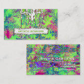 GC-Vintage fruitvlokken, gekromde luchters Visitekaartje (Voorkant / Achterkant)