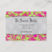 GC warmroze kroonscroller Premium - parel Visitekaartje (Achterkant)