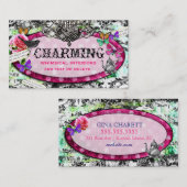 GC Whimsical  Charm Tea Pot Visitekaartje (Voorkant / Achterkant)