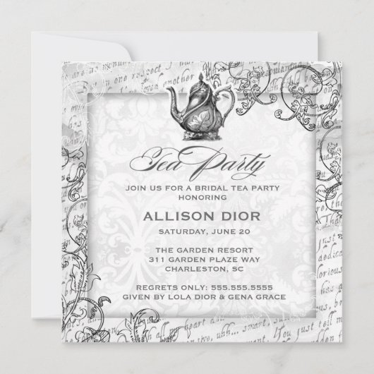 GC White Tea Party  Kaart (Voorkant)