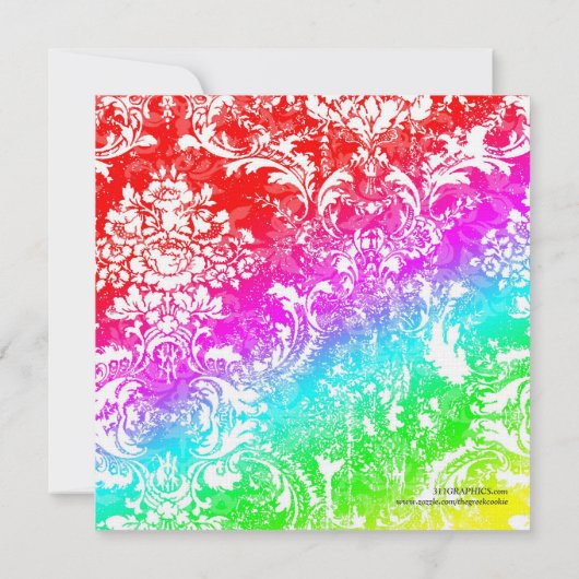 GC wil dat je echte regenboogschuimster krijgt Kaart (Achterkant)