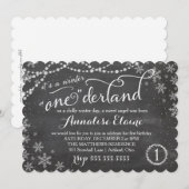 GC Winter ONEderland Birthday Uitnodiging (Voorkant / Achterkant)