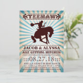 GC Yeehaw Rodeo Engagement Party Kaart (Staand voorkant)