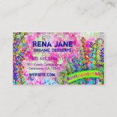 GC | Zuid-Goodness Paarse Chandelier Cupcakes Visitekaartje (Achterkant)