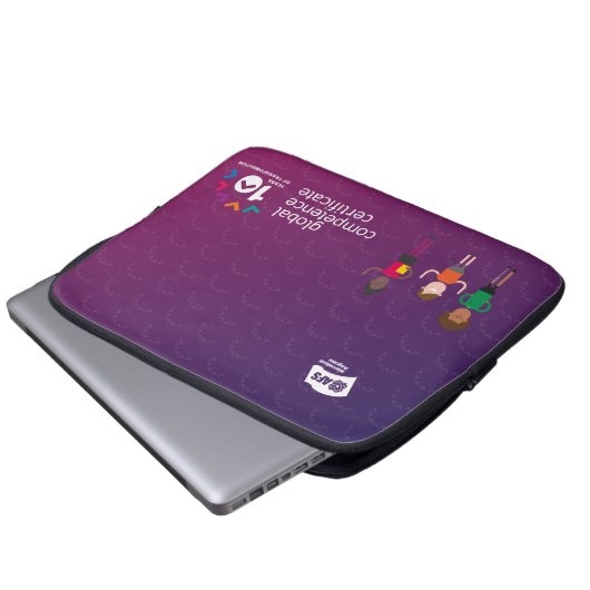 GCC 10e Jubileum Special Edition Laptop Hoesje Laptop Sleeve (Voorkant onderkant)