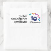 GCC 10th Anniversay logo Sticker! Rechthoekige Sticker (Tas)