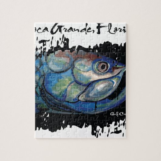 GCG Boca Grande Blue Tarpon Legpuzzel (Verticaal)
