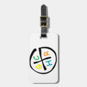 GCHR-kleur Bagagelabel (Voorkant verticaal)