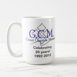GCM Logo Mok-wit Koffiemok