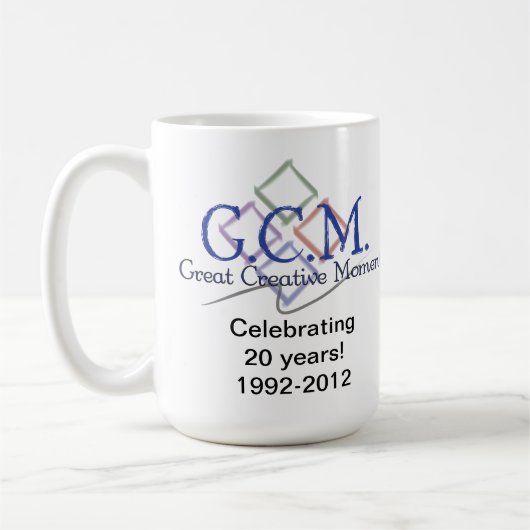 GCM Logo Mok-wit Koffiemok (Links)