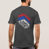 'GCN' parodie bedankt voor je aandacht T-shirt (Achterkant)
