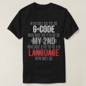 GCode mijn tweede taal T-shirt (Design voorkant)