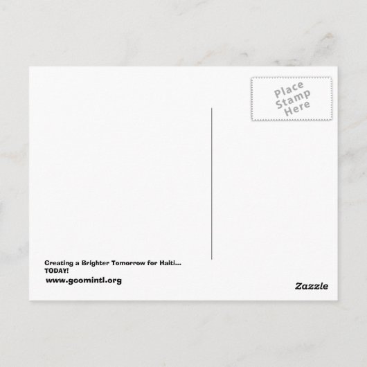 GCOM Post Card Briefkaart (Achterkant)