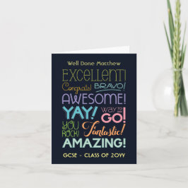 GCSE Examen Succes Felicitaties Persoonlijk Kaart