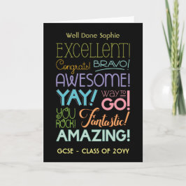 GCSE Examen Succes Felicitaties Persoonlijk Kaart