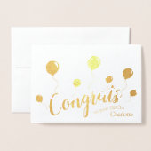 GCSE's felicitatiekaart Folie Kaarten (Voorkant met envelop)