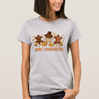 gd5b Happy Thanksgiving Leopard Autism Awareness T-shirt