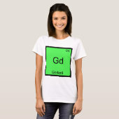 Gd - Godard Grappig Chemie Elementsymbool T-shirt (Voorkant volledig)