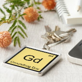 Gd - Groundhog Day Chemistry Element Symbol T-shir Sleutelhanger (Zijkant)