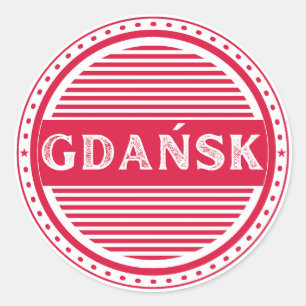 Gdansk City Pride Embleem – Poolse identiteit Ronde Sticker