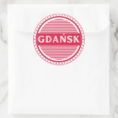 Gdansk City Pride Emblem – Polish Identity Ronde Sticker (Tas)