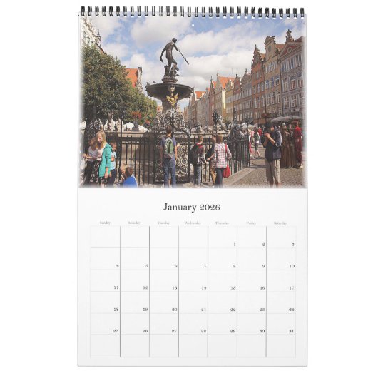 Gdańsk - Danzig - Polen - Europa Kalender (Jan 2026)