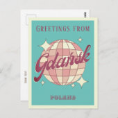 Gdańsk Gdansk Polen vakantie retro Briefkaart (Voorkant / Achterkant)