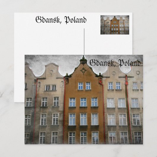 Gdansk, Polen Briefkaart (Voorkant / Achterkant)