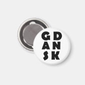 Gdansk Polen Magneet (Voorkant / Achterkant)