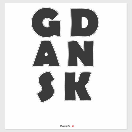 Gdansk Polen Sticker (Vel)