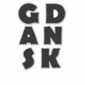 Gdansk Polen Sticker (Voorkant)