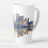 Gdansk Skyline Latte Mok (Rechterhoek)