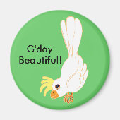 G'day Beauful Aussie Galah-vogel Magneet (Voorkant)