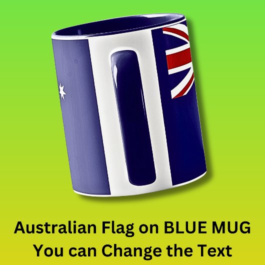 G'day Mate Australian Flag op Blue Combo Mok