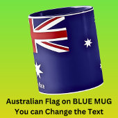 G'day Mate Australian Flag op Blue Combo Mok