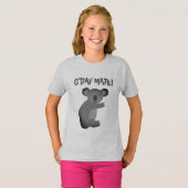 G'Day Mate Australian koala beer T-shirt voor kind (Voorkant volledig)