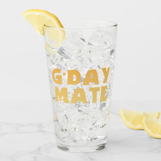 G'Day Mate Glas (Voorkant ijs)