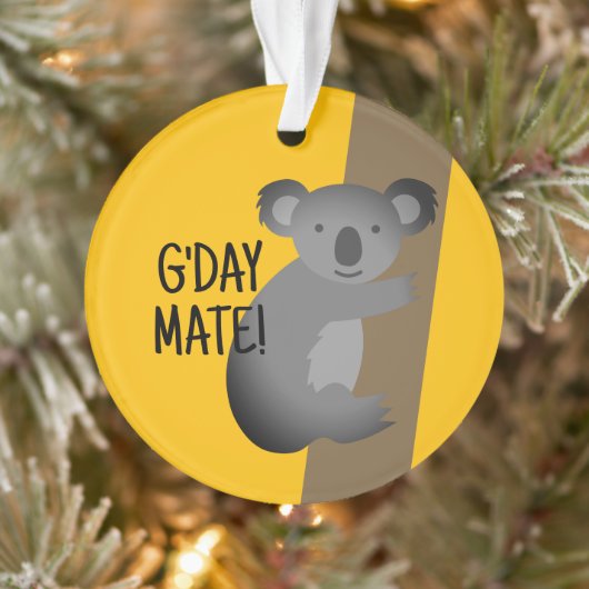 G'day Mate grappige Australische koala beer orname Ornament (Boom)