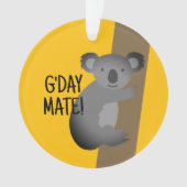 G'day Mate grappige Australische koala beer orname Ornament (voorkant)