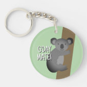 G'day Mate grappige Australische koala beer tekeni Sleutelhanger (Voorkant)
