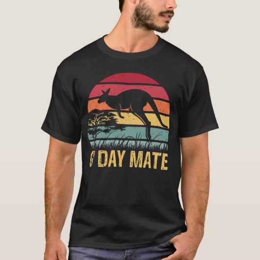 G'Day Mate Kangaroo Aussie Australia Roo GDay Mate T-shirt (Voorkant)