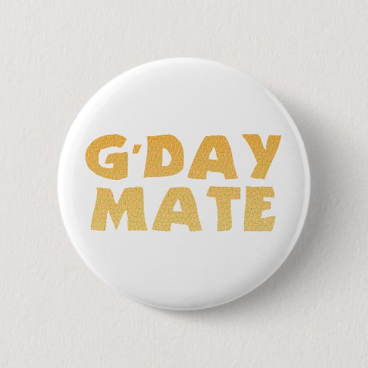G'Day Mate Knop Ronde Button 5,7 Cm (Voorkant)