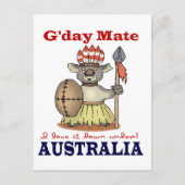 G'Day Mate Koala Briefkaart (Voorkant)