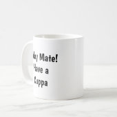 G'day Mate! Neem een kopje - Aussie Australian Koffiemok (Voorkant links)